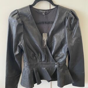 Haute Monde Chic black with shimmer blouse/jacket.